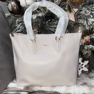 Furla Cream Tote Bag